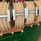 Carga 40KN 660x100m m conductor de nylon Stringing Block de tres ruedas