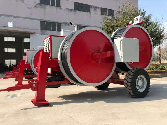 Equipo de tendido de líneas aéreas Tensión Intermitente Máxima 2x50kN Máquina de Tensión Hidráulica