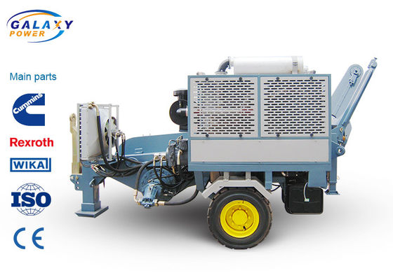 línea aérea sistema de la polea hidráulica 220kN con imported Engine