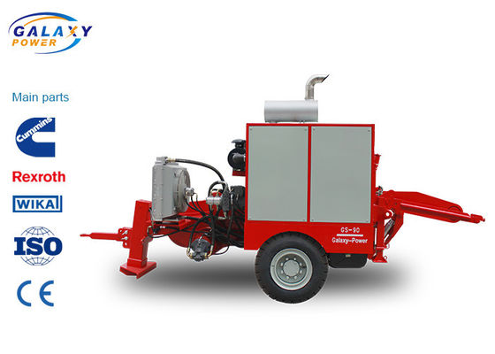 Tirón intermitente máximo 90kN de la polea hidráulica de imported 118kw 158hp del motor