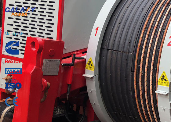 tensor hidráulico Max Intermittent Tension 2x45/1x90kN de 77kw 103hp imported Engine que ata el equipo