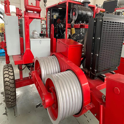 Equipo de intensificación de tiradores de líneas de transmisión para líneas eléctricas aéreas Alemán Rexroth Manivela de operación y diámetro máximo del conductor de 55 mm
