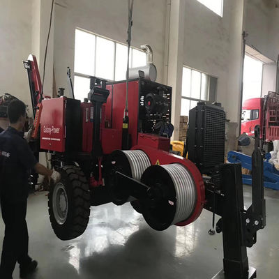 8 equipo del surco GS90KN 9 Ton Hydraulic Puller Cable Stringing