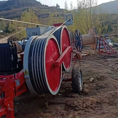 66KV que lanza la máquina hidráulica del tensor de And Ground 1X30KN del conductor