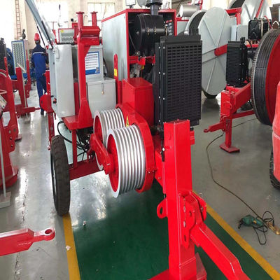 7 máquina hidráulica máxima diesel del tirador del cable de la Bull-rueda 60KN 6T de los surcos
