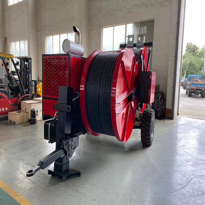 Línea máxima diesel equipo del artículo 2x40KN Overhad del color rojo de Strinnging