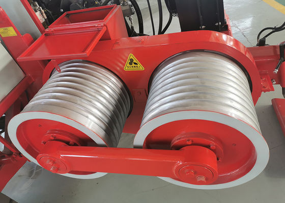 Línea de transmisión cable del extractor hydráulico del equipo 60kN que tira de la máquina