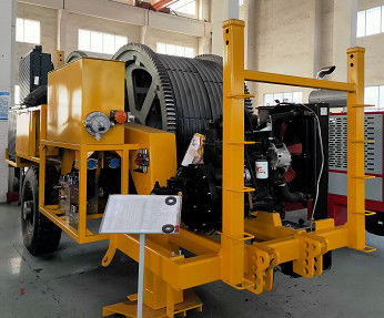 Velocidad stepless del equipo de Cable Wire Stringing del conductor de 2X70KN 40m m