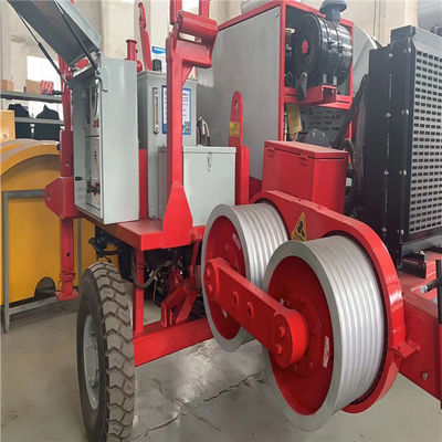SA-QY60 Bull-rueda diesel 6 Ton Cable Pulling Stringing Equipment