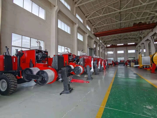 Cable hidráulico diesel de la Bull-rueda de Max Pulling 220KN que ata el equipo