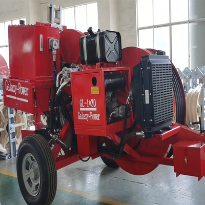 Solo cable de toma de tierra 3 Ton Power Line Stringing Equipment del paquete de Relese